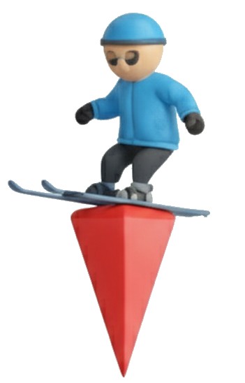 Skieur et flèche